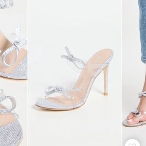 Stuart Weitzman Crystal Bow Heels